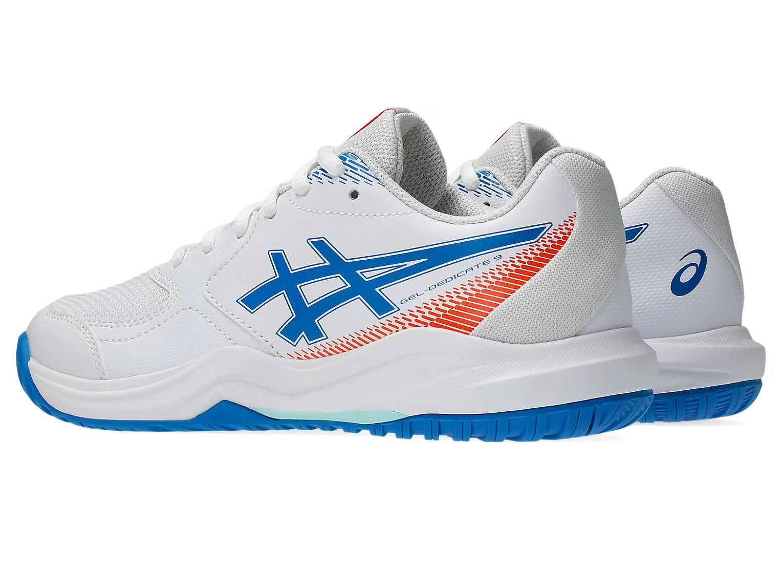 GEL-DEDICATE 9  Kids White/Directoire Blue