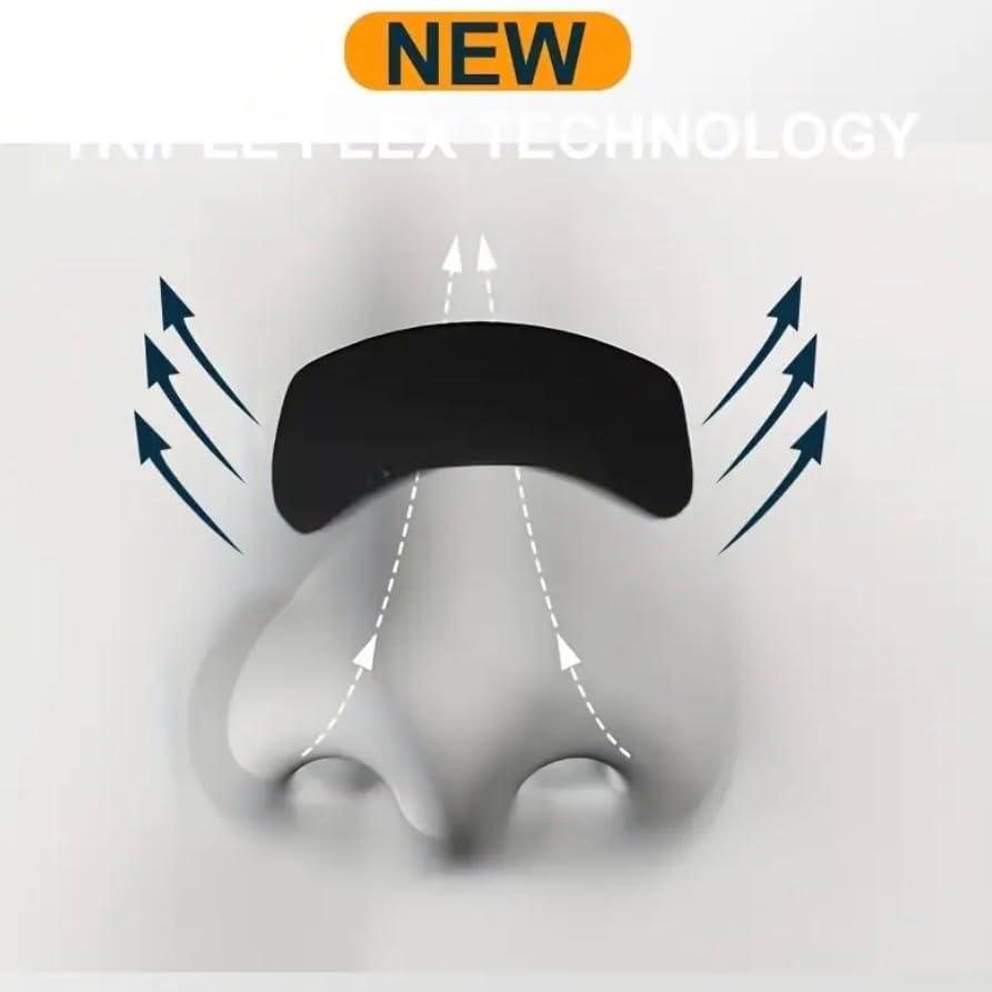 100 Pcs Advanced Black Nasal Strips