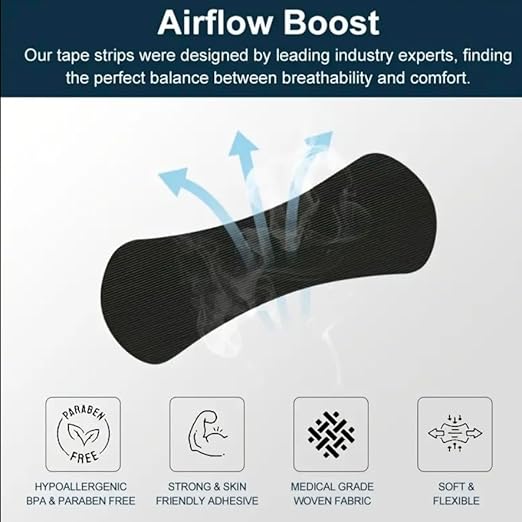 100 Pcs Advanced Black Nasal Strips