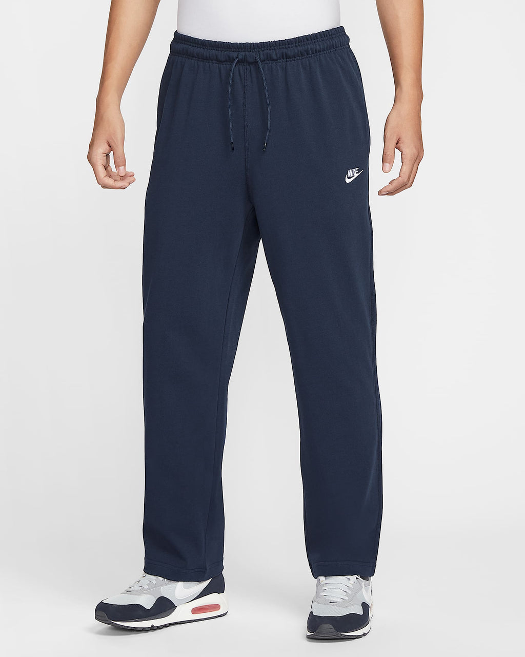 Nike Men's Pants -  knitted straight leg trousers
