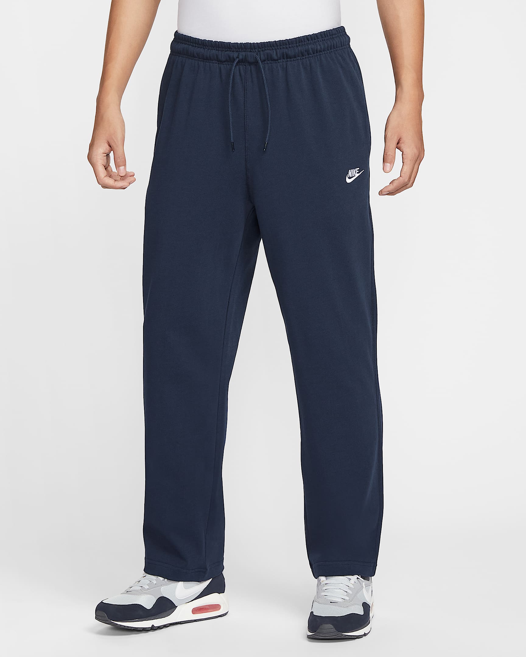 Nike Men's Pants -  knitted straight leg trousers