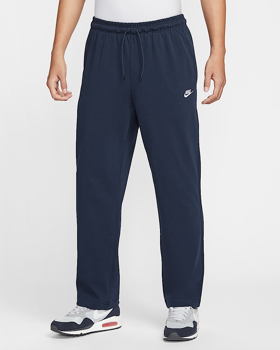 Nike Men's Pants -  knitted straight leg trousers
